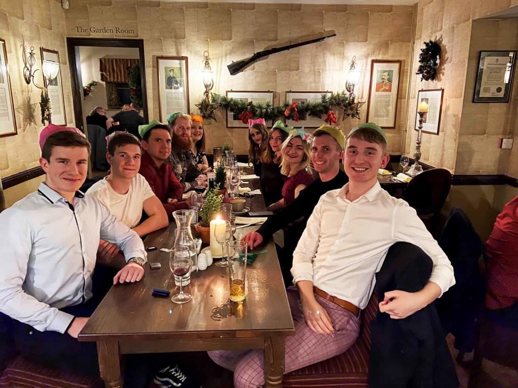 Photo of the e-surgery team Christmas meal December 2019