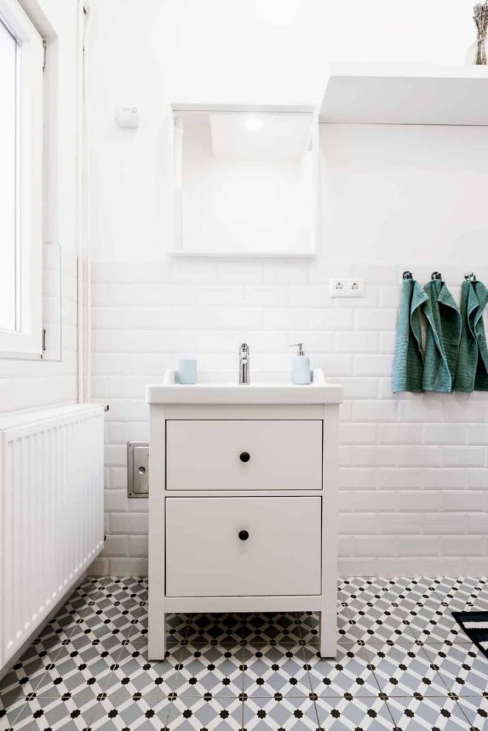 White, clean bathroom sink with mirror cabinet above, the dangers of expired medication, e-Surgery