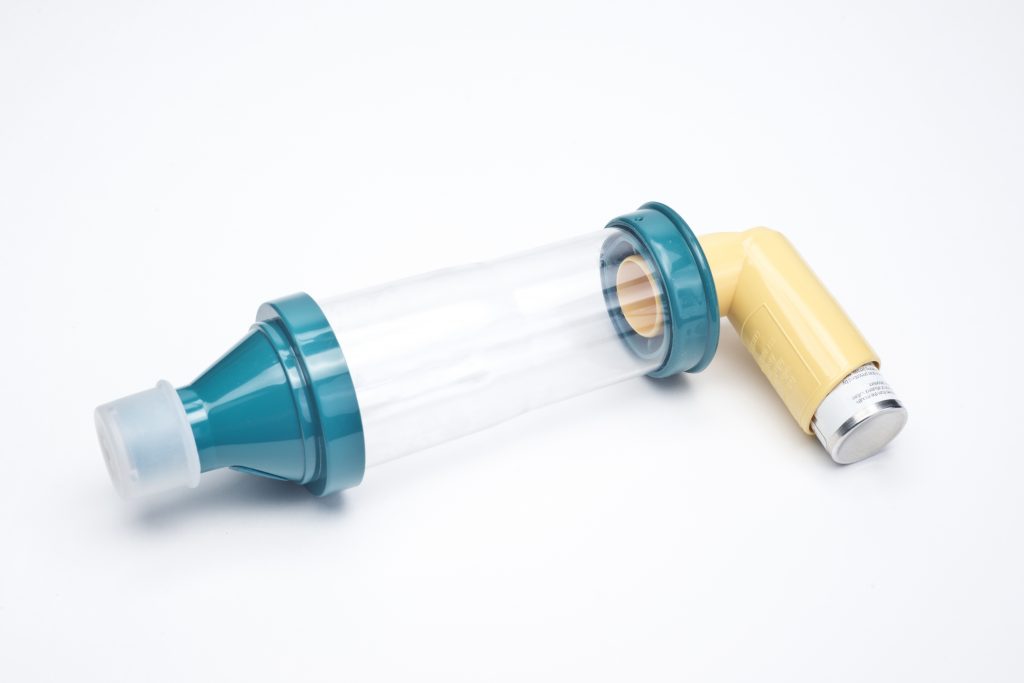 Spacer for asthma inhaler