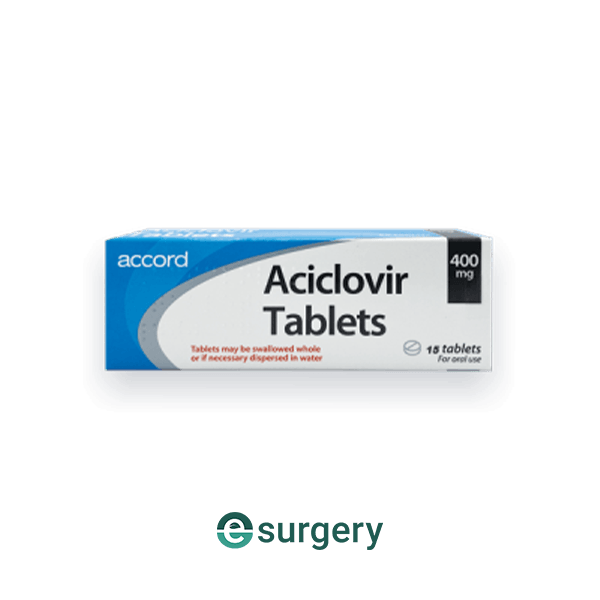 Aciclovir Tablets 400mg 15 tablets from e-Surgery