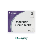 Dispersible aspirin tablets 75mg 100 pack, e-Surgery