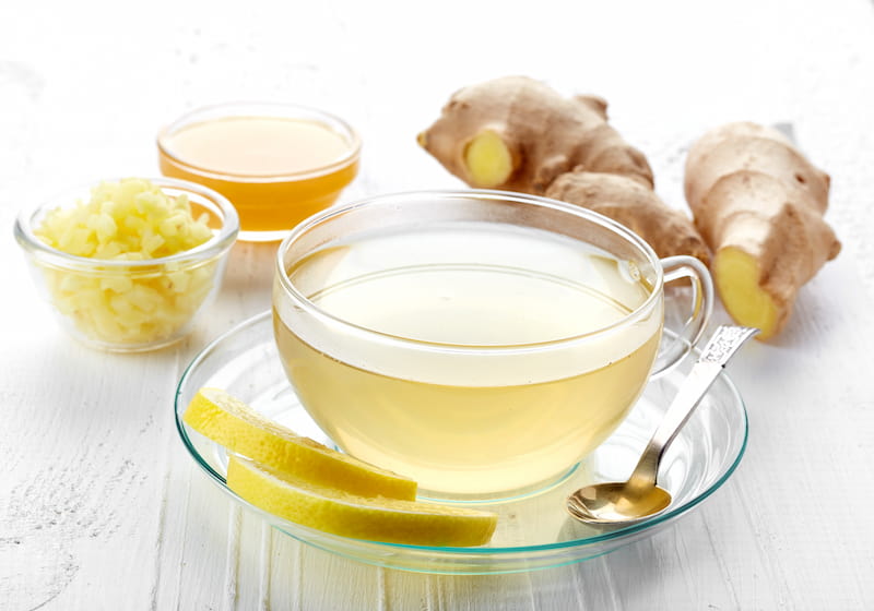 Ginger tea for acid reflux