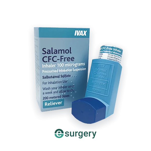 Salamol Asthma Inhaler 100mcg (200 Dose), 40% OFF