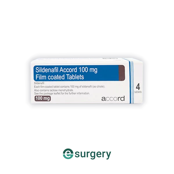 Sildenafil Accord 100mg film coated tablets from e-Surgery