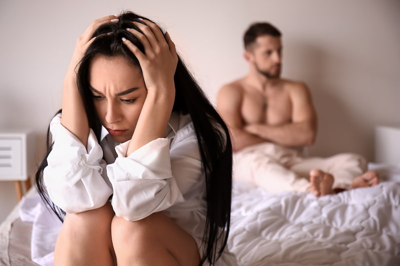 woman suffering from female sexual dysfunction