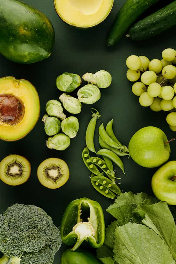 Green fruit and veg high in fibre | e-Surgery