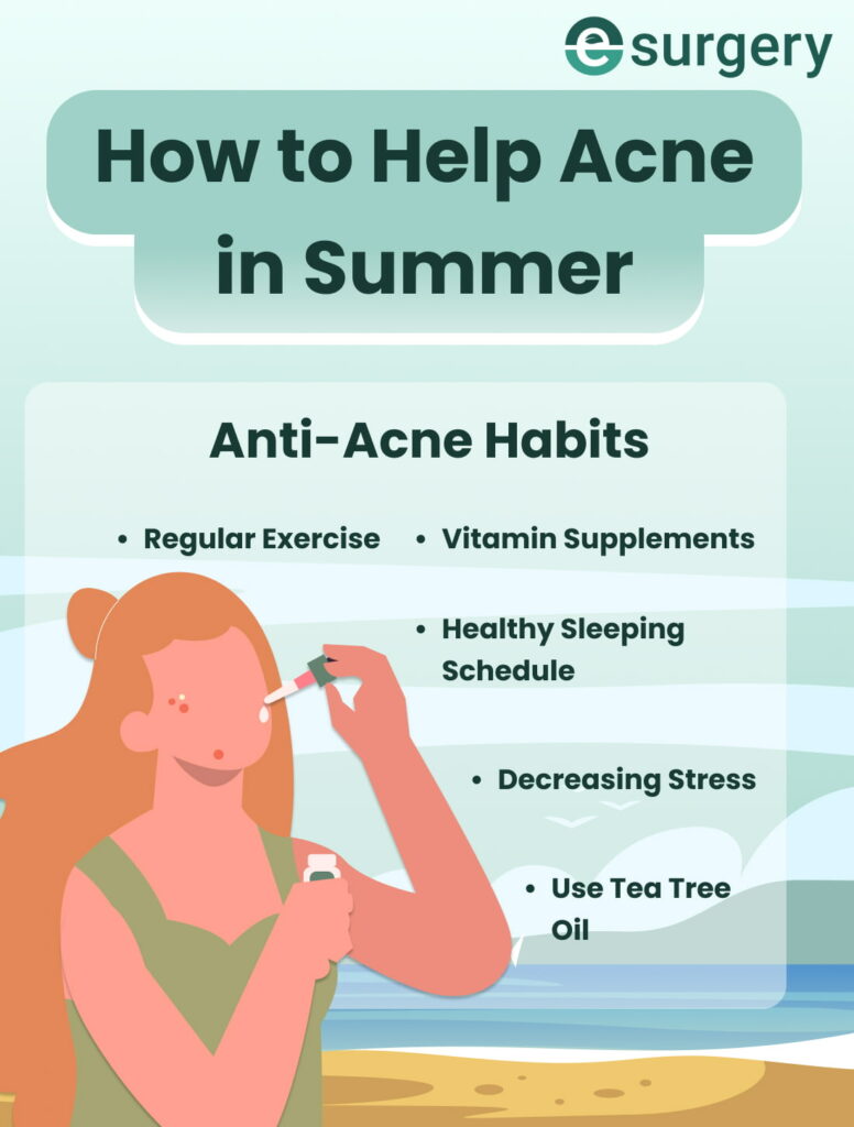 Anti-Acne Habits Infographic Summary 