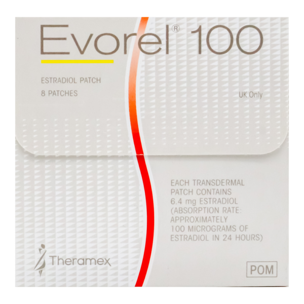 evorel patches front packaging