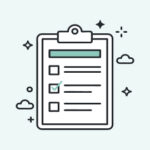 Checklist in a green background