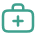 Plus inside briefcase icon