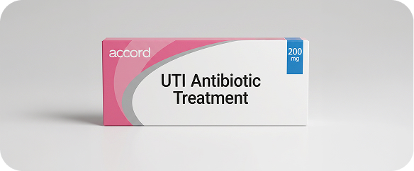 UTI antibiotic packaging